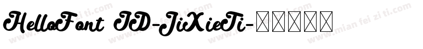 HelloFont ID-JiXieTi字体转换